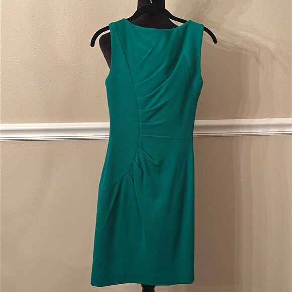 Milly Green Ruched Sheath Mini Dress Size P Color Green Office Work Cocktail - Picture 3 of 6